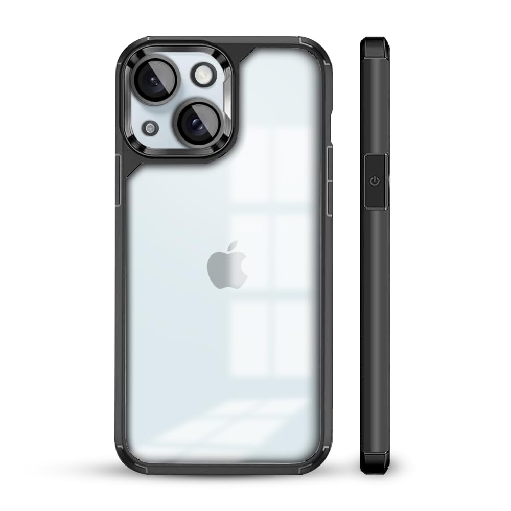 KARWAN®️Electroplated Back Cover Case for iPhone 14 |Ultra Hybird Camera Protection Back Cover for Apple iPhone 14 |Transparent Case | TPU, Black (B0D1MMXTWY) Amazon Price History, Amazon Price Tracker