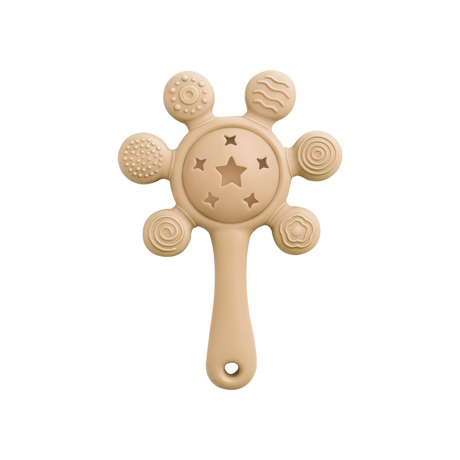 Silicone Baby Teether & Rattle Toy – Soft & Safe for Infants, BPA-Free, Multi-Texture Design for Teething Relief & Early Development (Random Color)-picture-25
