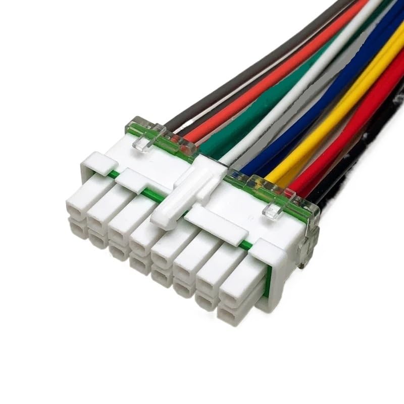 5557-4.2mm Electric Vehicle Controller Plug 2p3p4p6p8p10p12p14p16p Wiring Harness Water Proof Connector Wire Length 30cm(16p Female,5sets)