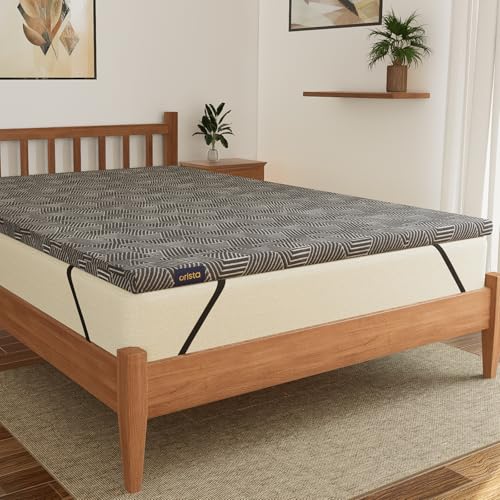 Image of Orista High Resilience Foam Mattress Topper | King Bed Size 78 x 60 Inch | Orthopedic Bed Topper for Back Pain Relief, Pressure Point Comfort, Cooling Sleep Surface with Washable Cover