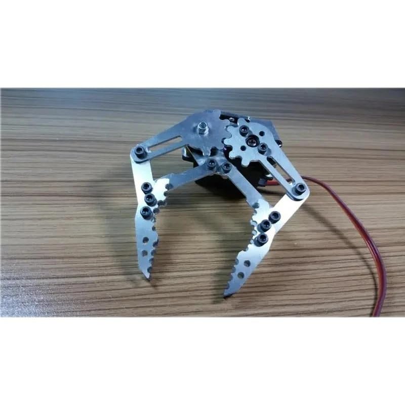 Metalowy robot zacisk pazurowy chwytak mechaniczny mechaniczny chwytak zaciskowy z serwomechanizmami 180 stopni dla Arduino projekt DIY MASZYNA części do zabawek(Claw no servo)