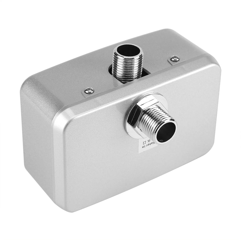 Valvola Per Orinatoio Con Sensore Automatico A Batteria, Risciacquo Senza Contatto, Cromata, Per Montaggio A Parete – Kit Completo
