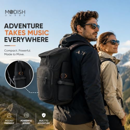 Image of ModishOmbre AudioPro 20W Bluetooth Wireless Speaker | Dual Bass Radiators | 10m Range | 10H Playtime | IPX6 Waterproof | DSP Tuned Audio | TWS Stereo Pairing | USB /FM Support | Built-in Mic