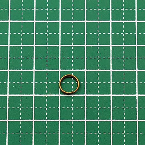 ゴールド 二重リング　K14kT Amazon | KUKU工房 二重丸カン 二重リング (アンティーク