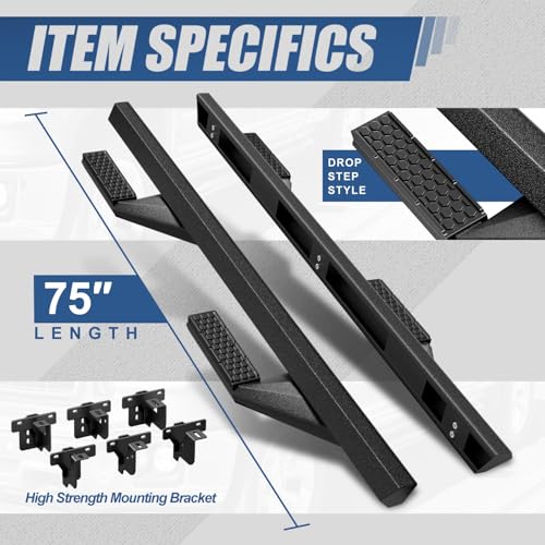Estribos laterales compatibles Jeep Wrangler JL 2018-24 miniatura 3
