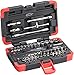 Vigor V2414N Socket Spanner Set 1/4 Inch with Numerous Bits and Sockets Flexible thanks to Extensions and Adapters 46 Pieces