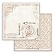 Stamperia Scrapbooking Small Pad 10 sheets cm 20,3X20,3 (8X8) - You and me, White, One Size, SBBS60