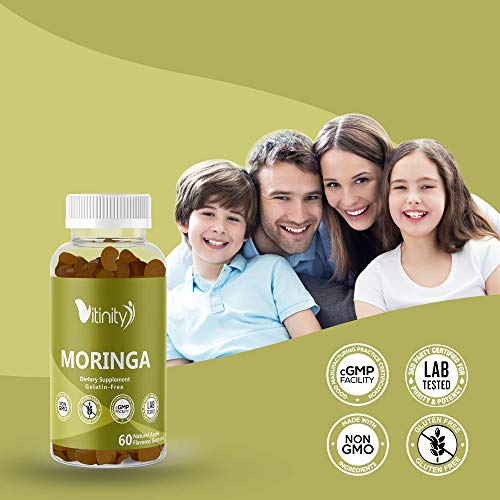 Moringa Oleifera Gummies,Overall Health Support–Miracle Tree Leaf–Potent Antioxidant Properties–Green Superfood Vitamins… - Image 4