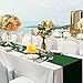 Aneco 4 Pack Satin Table Runner 12 x 108Inch Long Bright Silk and Smooth Fabric Party Table Runner for Wedding Banquet Party Decoration- Forest Green