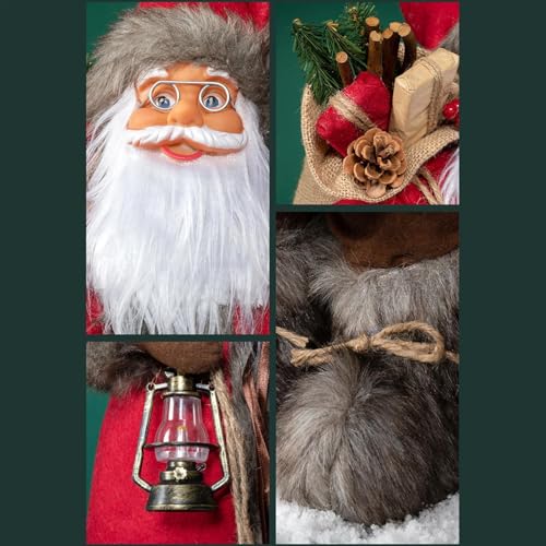 Statue Père Noël déco Noël maison figurine festive originale