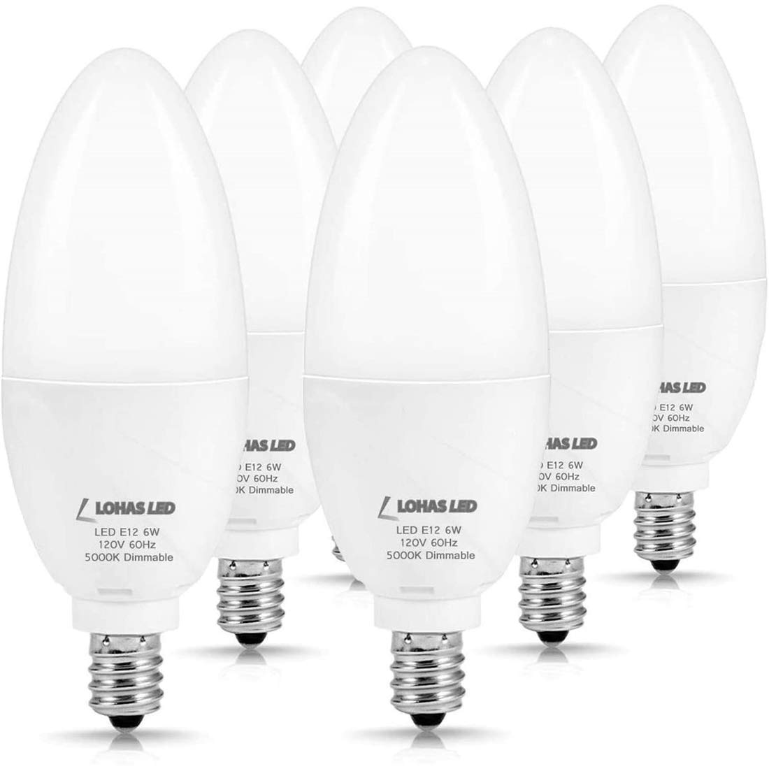 Ampoule LED pour ventilateur de plafond E14 6W équivalent 60W 6 pces