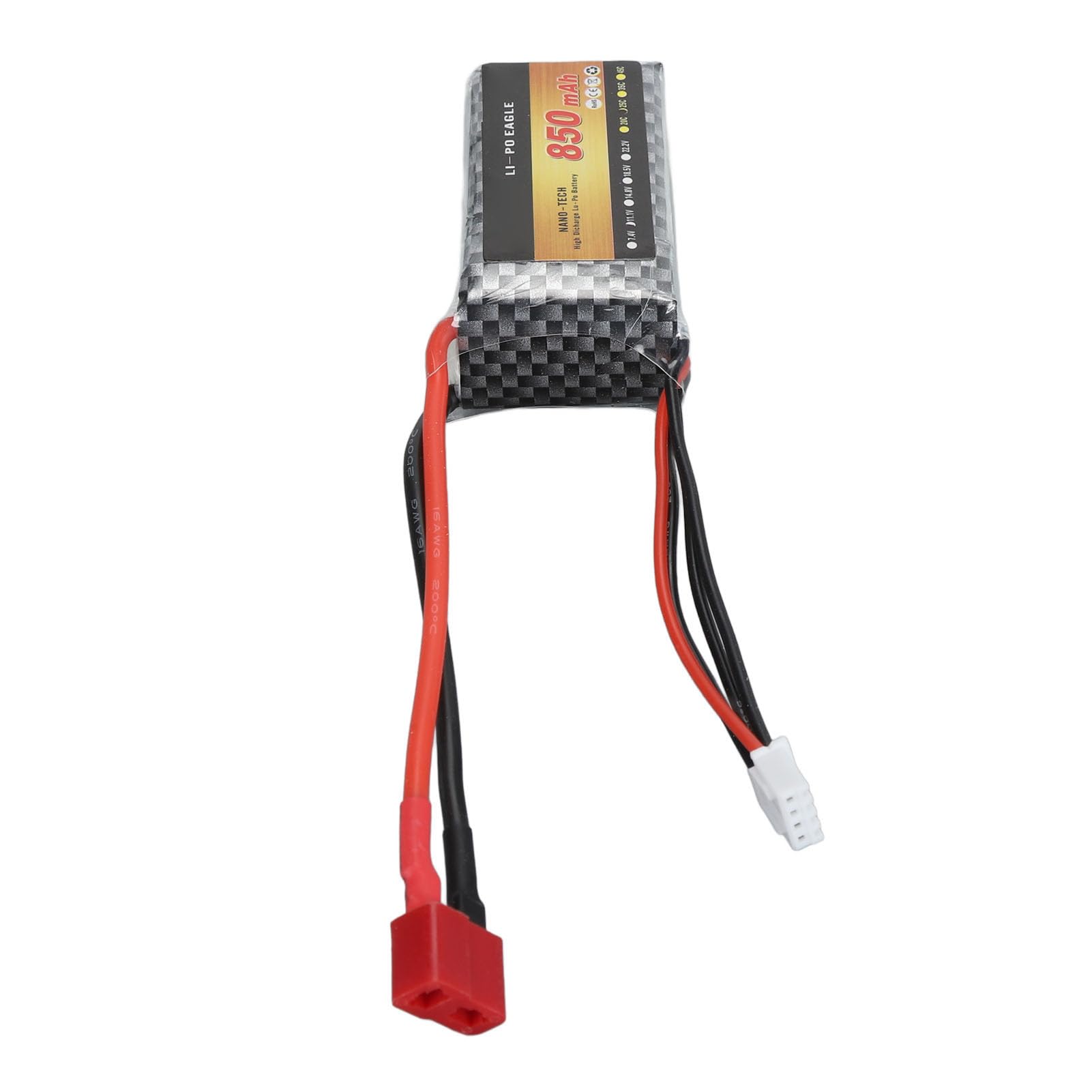 Batteria LiPo leggera 850mAh 11.1V 25C 3S Batteria al litio FPV Racing Drone Quadcopter