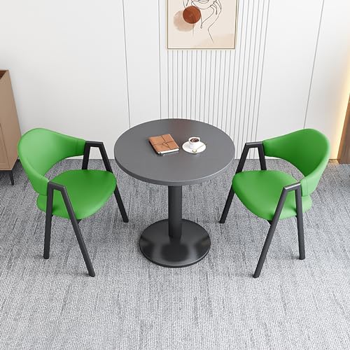 Este Conjunto de Muebles Que Ahorra Espacio Incluye una Mesa Redonda para negociaciones, sillas de recepción y una Mesa de Centro para Sala de Estar, balcón, Comedor y Negocios.
