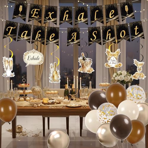 Bannière amitié pré-enfilée Exhale Night avec 32 pièces décoratives prêtes