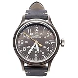 Timex Expedition - Reloj análogico para Hombre de cuarzo con correa de cuero, Negro (Negro)