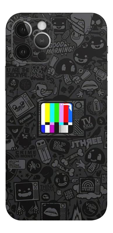 Image of Mobile Skin Sticker Compatible with Apple iPhone 12 Pro Skin Not Back Cover, Camera & Back Protector Mobile Skin Wrap; iPhone 12 PRO-KE-120