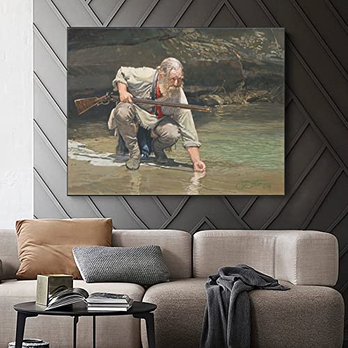 Vintage Poster Colonial Artisan Canvas Painting Decor Canvas Painting Posters And Prints Wall Art Pictures For Living Room Bedroom Decor 24X32Inch(60X80Cm) Frame-Style #TOP2