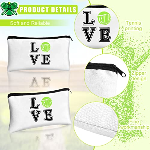 Kacctyen 18 Pcs Tennis Gifts for Women Tennis Accessories Pouch Bag with Zippers for Travel Player Team Birthday Gift2