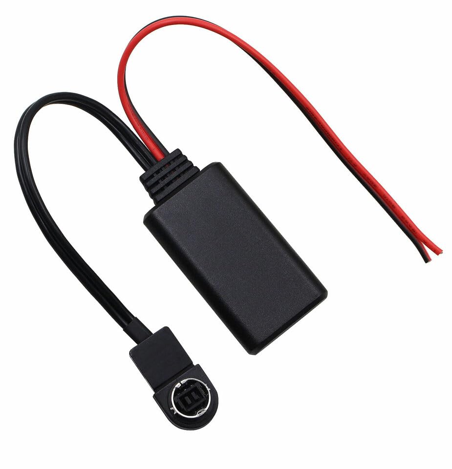 dreeong Bluetooth Aux Adapter Cable showing both connectors and power wires