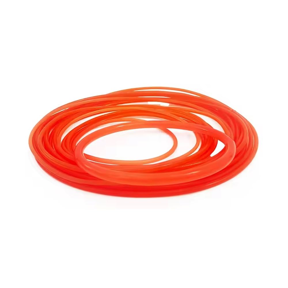 Cintura Rotonda In PU Rossa Da 10 Metri, Cavo Di Azionamento Liscio Da 90 A, Elevata Resistenza Alla Trazione, Diametro 2-18 Mm(Dia 15mm)