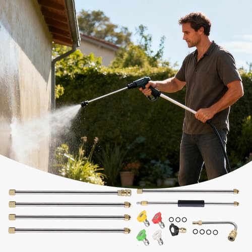 Lance d'extension 276 bar haute pression avec buse télescopique multi-surfaces