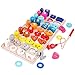 WFF Spielzeug Holz Anzahl Puzzle Math Sortierung Stacking Anzahl Angeln Game Set mit 10 Fischen und 1 Rods, Lernspielzeug for 2+ Kleinkind Vorschulkinder (Color : 1 Set)