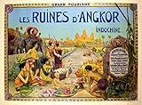 Cambodge Temple Angkor Indochine Affiche Poster Reproduction - Format 50X70 cm Papier Luxe 300 GR - Vente du fichier numérique HD Possible Nous Consulter (Boutique : affichevintage.FR)