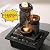 Tolevoit Three Bowls with Rotating Ball Flowing Tabletop Fountain Home Décor Indoor/Outdoor Decor Waterfall Sound Zen Mini Fountain Warm Led Light Pebbles Stone(23114)