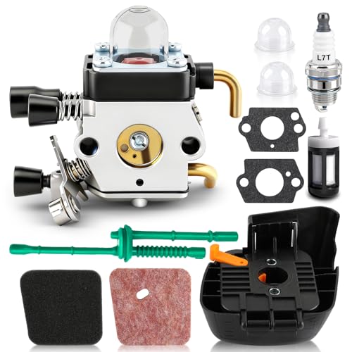 AUTOKAY FS55 FS55R FS45 Carburetor Compatible With Stihl FS38 FS46 FS55C FC55 FC75 FS310 FS45C FS45l FS55R FS74 FS75 FS76 FS80 FS85 HS45 HS75 HS80 HS85 String Trimmer Weed Eater Carb C1Q-S97 C1Q-S186