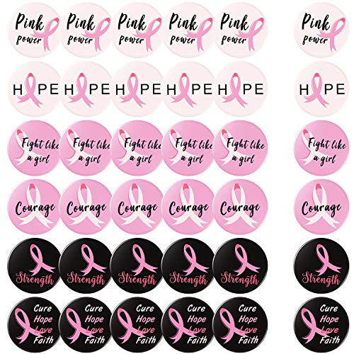 Boutons de Ruban Rose et Signes de Soutien pour Honorer Chaque Campagne Survivor
