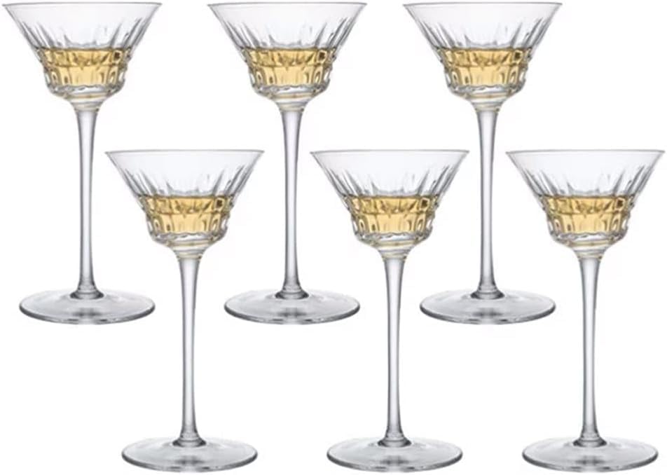 Verre à cocktail en cristal anti-réchauffement avec verre à vin à longue tige