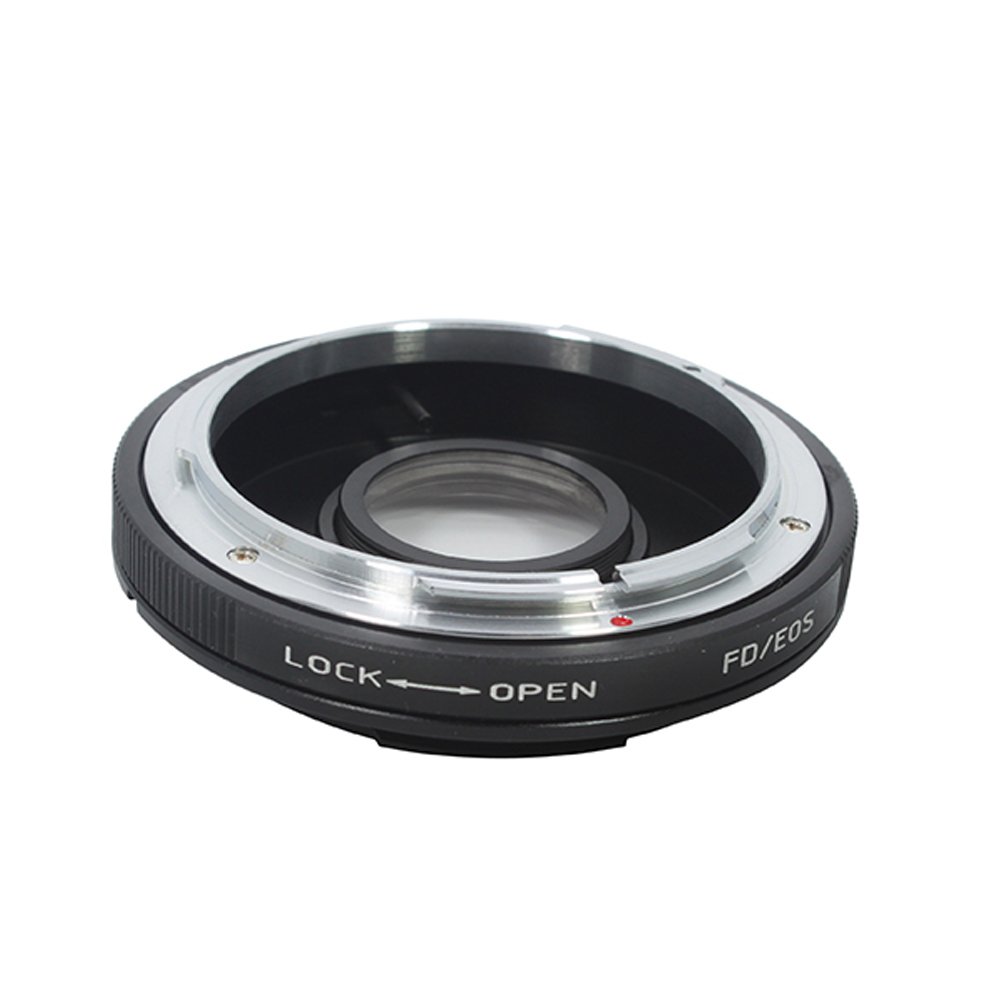 Pixco 2nd Generation AF Confirm Adapter Replacement for Canon FD Mount Lens to Canon EOS 60D 60Da 50D 40D 5D Mark II 7D Camera (FD-EF(glass) AF-2)