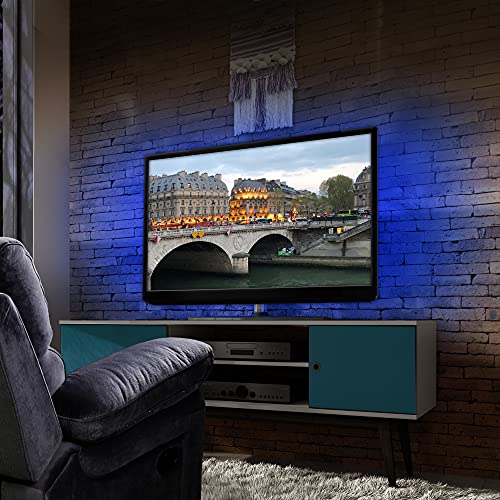 Image of Good Earth Lighting 7ft LED 16-Color Flexible TV Tape Light - USB Plug-in, Remote Control - 30,000 Hour Rated Lamp Life - Black Finish