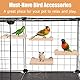 Sitzbrett Wellensittich, Vogelplattform, Holz Plattform für Haustiere, Papagei Plattform, Haustierkletterplattform, Hamster Plattfor, Vögel Vogelkäfig Zubehör, Wllensittich Spielzeug, 4Pcs