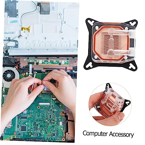 Bloque de agua para GPU SHINEOFI con base de cobre premium y estructura transparente 4