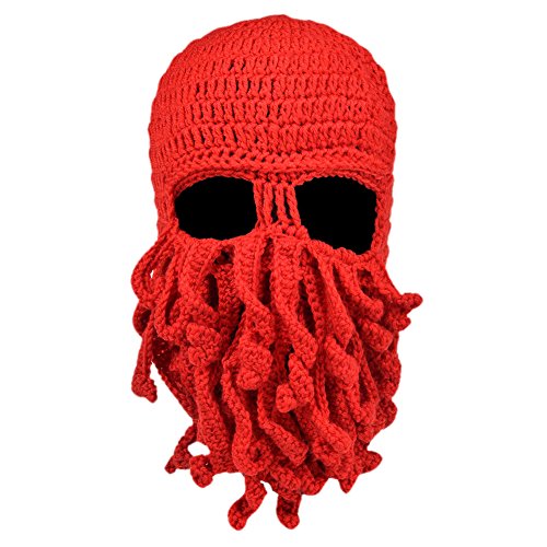 VBIGER Windproof Warm Knitted Beanie Hat Cap Red