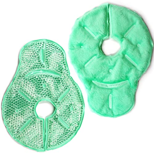 Image of Reusable Breast Therapy Pack, Breast Ice Packs, Breastfeeding Essentials, for Breastfeeding Relief, Nursing Pain, Engorgement, Swelling Augmentation, Mastitis, Mastectomy Recovery, 2 Pack, Green