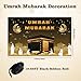YLQQYL Umrah Mubarak Banner, 59×35 Inch Large Photo Booth Ramadan Mubarak Banner, Hajj Kaaba Background Ramadan Decorations for Home lslamic Muslim Eid Al-Fitr Party Favors (59 x 35 Inch)