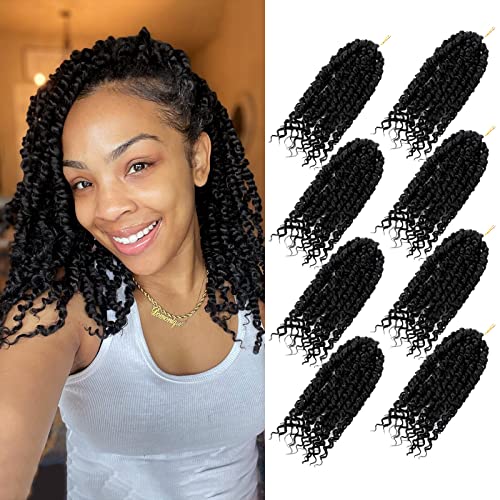 Bileaf Pre-twisted Passion Twist Crochet Hair 10 Inch 8 Packs