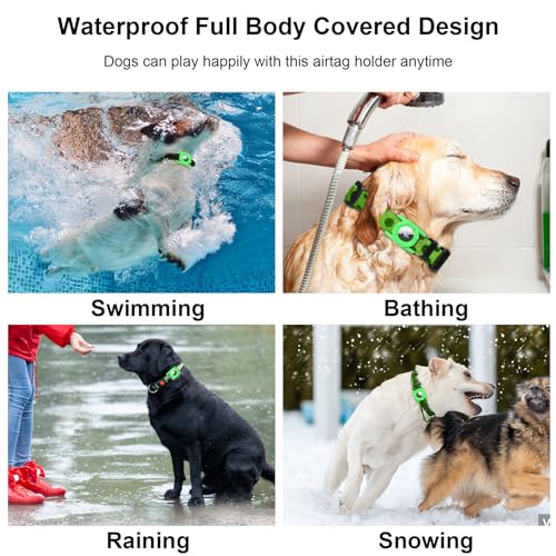 image for SANKALA Airtag Dog Collar Holder, [1 Pack] Waterproof Airtag Case for 