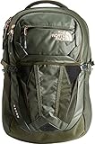 The North Face Women's Recon 30 Liter Backpack New Taupe Green Carbonite/Rose Gold