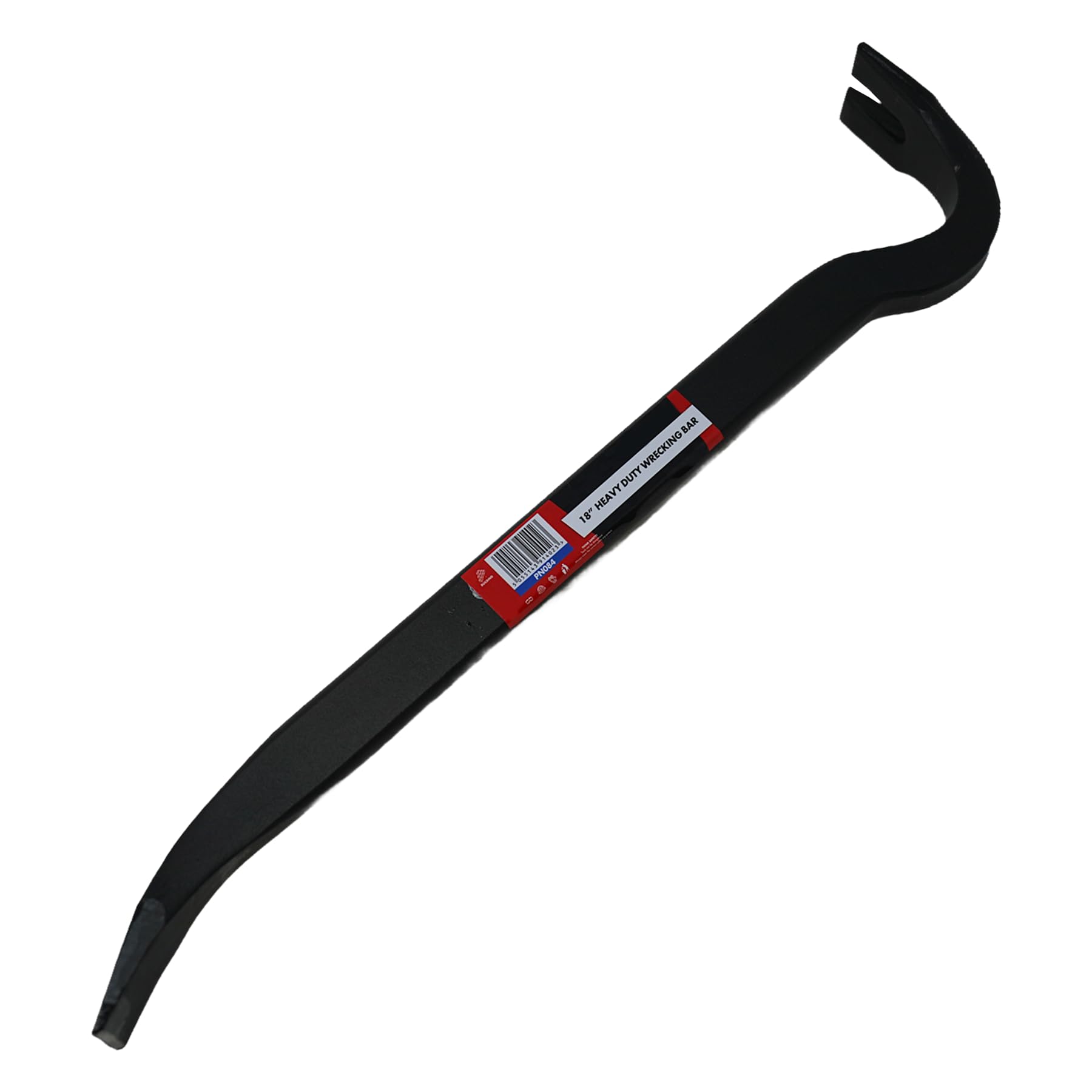 Dapetz ® 18" Wrecking Crow Bar - Pry Nail Lever, Drop Forged Steel, Swan Neck, Builders DIY Tool | Pry Road Concrete, Wrecker, Wrecking Bar Cracking Ground, Concrete, Prying | Strong & Robust