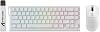 ATTACK SHARK R1 Wireless Gaming Mouse and X68 PRO HE Rapid Trigger Magnetic Switch Keyboard – Tri-Mode Connectivity, RGB Backlit, Hot-Swappable-White