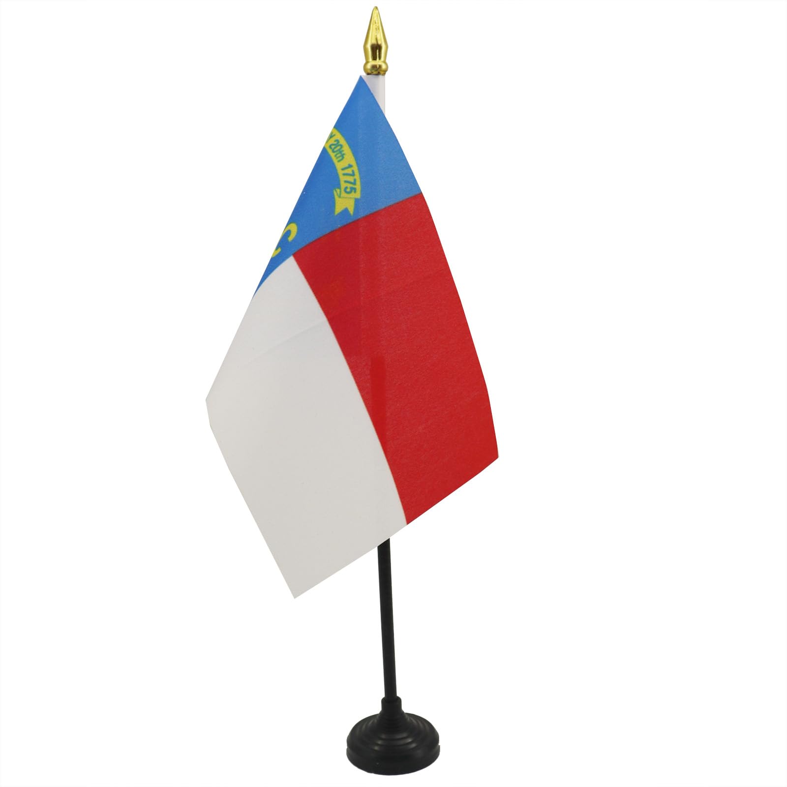 AZ FLAG, North Carolina Table Flag 4'' x 6'', US state of North Carolina Mini Desk Flag 100% Polyester 15 x 10 cm