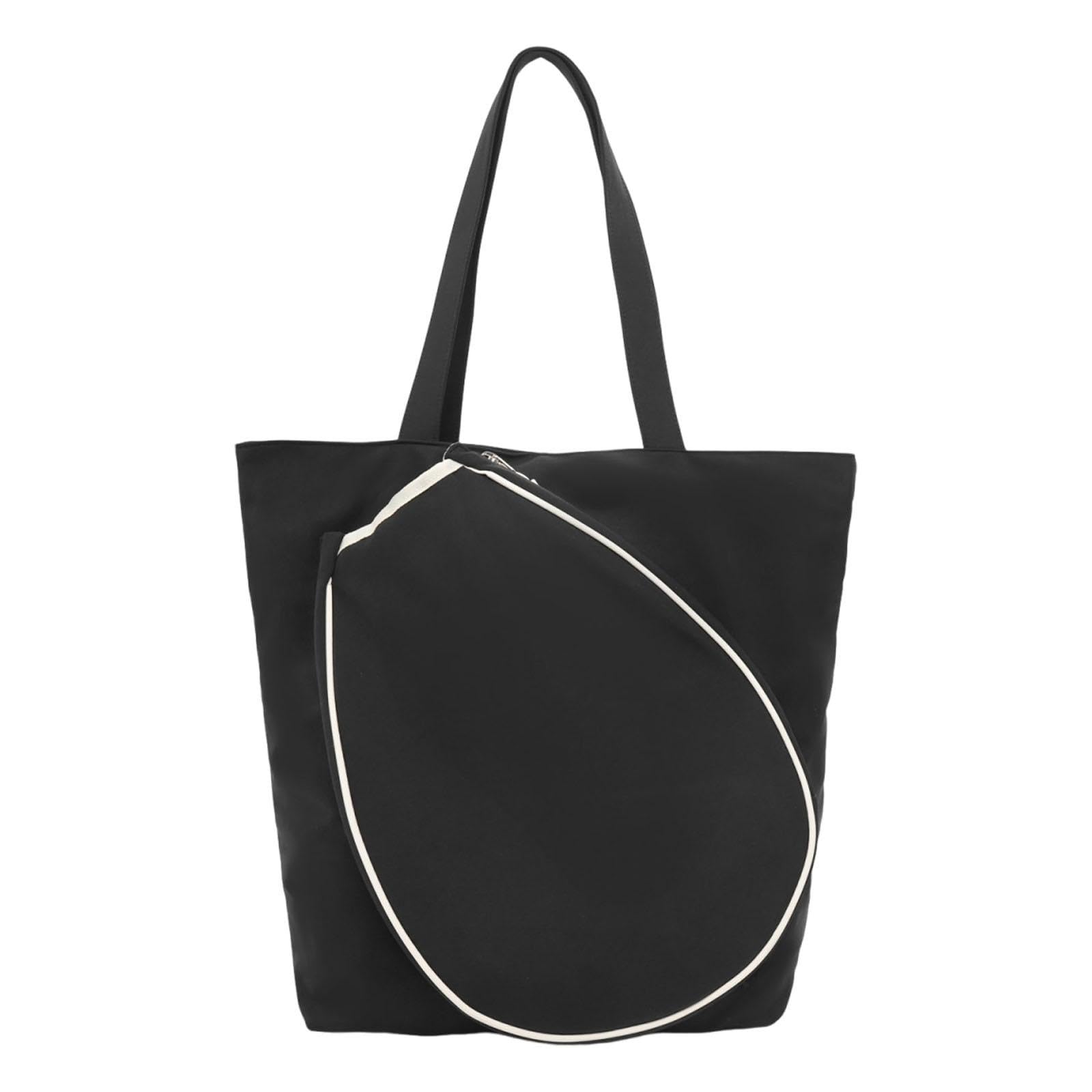 Badminton Racquet Bag Pickleball Players with Handle Versatile Decor Gym Bag Black-picture-30