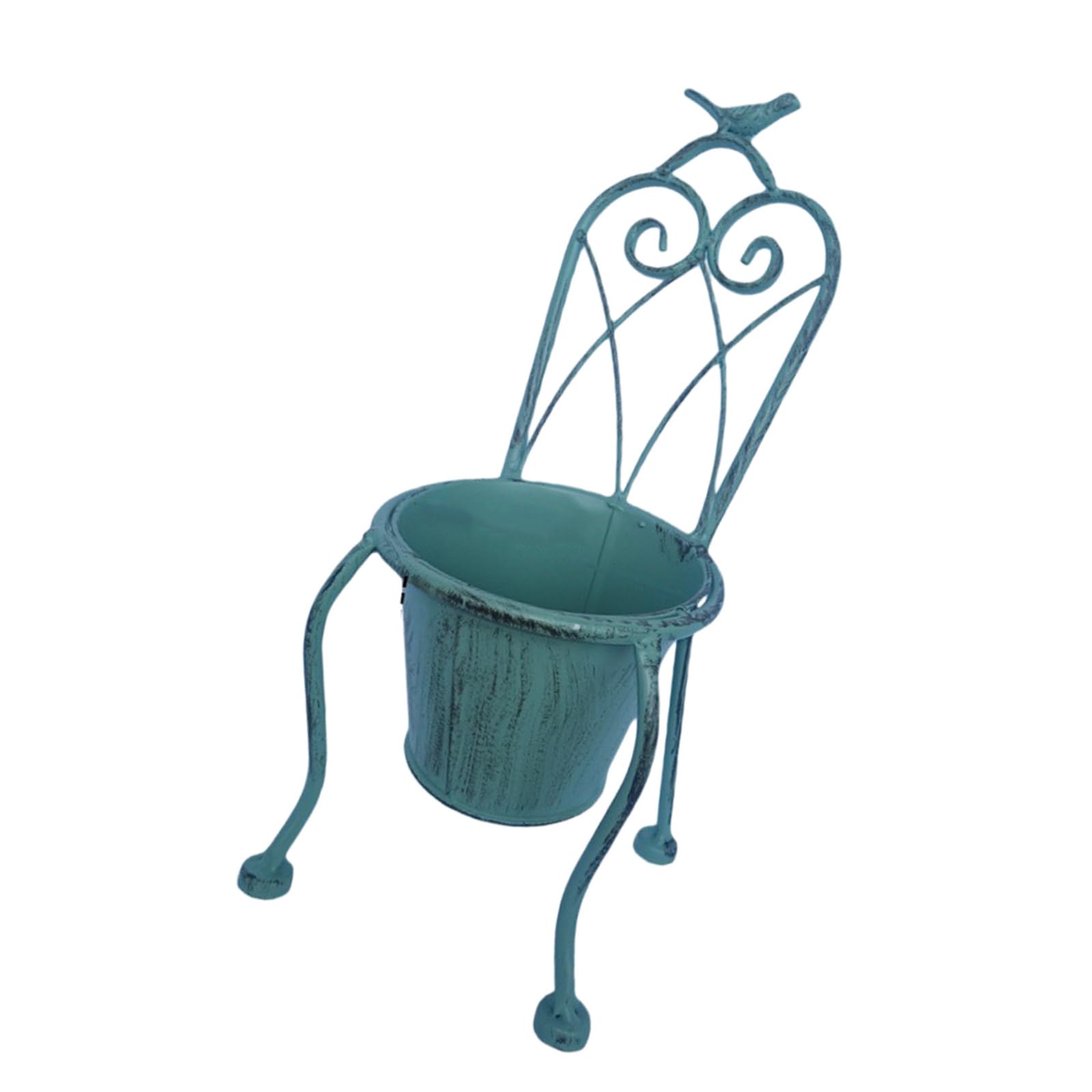 YROHGKPN Planter Decoration Iron Plant Basket Shabby Metal Flower Holder Stand for Indoor Outdoor Home Farmhouse Rustproof Iron Container Multipurpose for Indoor Outdoor Kitchen Bathroom Decorative