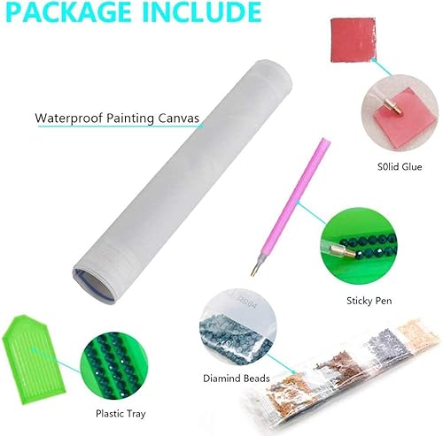 Miniatura 2 de Kits de pintura de diamante 5D para bricolaje, con revestimiento plano, taladro redondo completo 5D, punto de cruz, artes, cuentas de imagen,