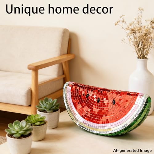 Estatua Decorativa Disco Sandía con Mosaico Espejado miniatura 4