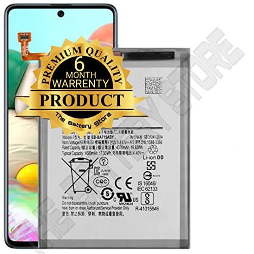 Image of THE BATTERY STORE Orignal EB-BA715ABY Battery Compatible Samsung A71 / SM-A7160 Battery with 6 Month warrenty and high capicity baattery Backup(for Samsung A71)