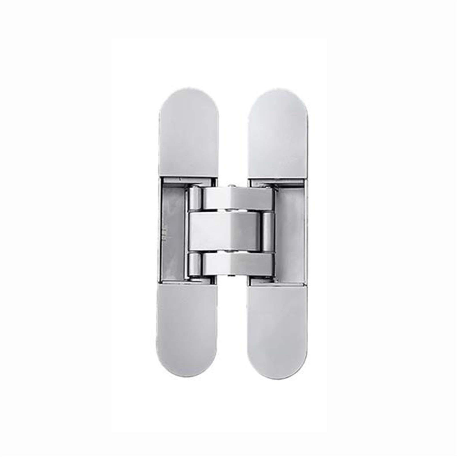 Shundeed Sliver 40Kg Adjustable Wood Door 180 Degrees Open Hidden Hinges, Invisible Door Accessories Hinges(Sliver)